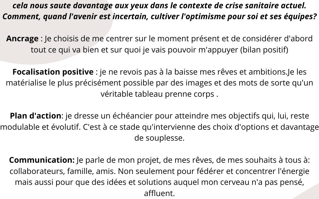 Question d’…optimisme !